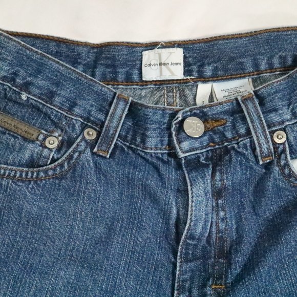 VTG CALVIN KLEIN Denim Cut-off Shorts Sz 3 - Picture 12 of 12